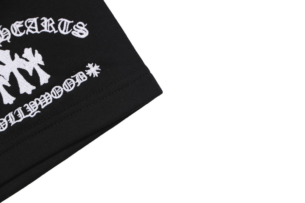 Chrome Hearts Sanskrit Cross Embroidered Shorts
