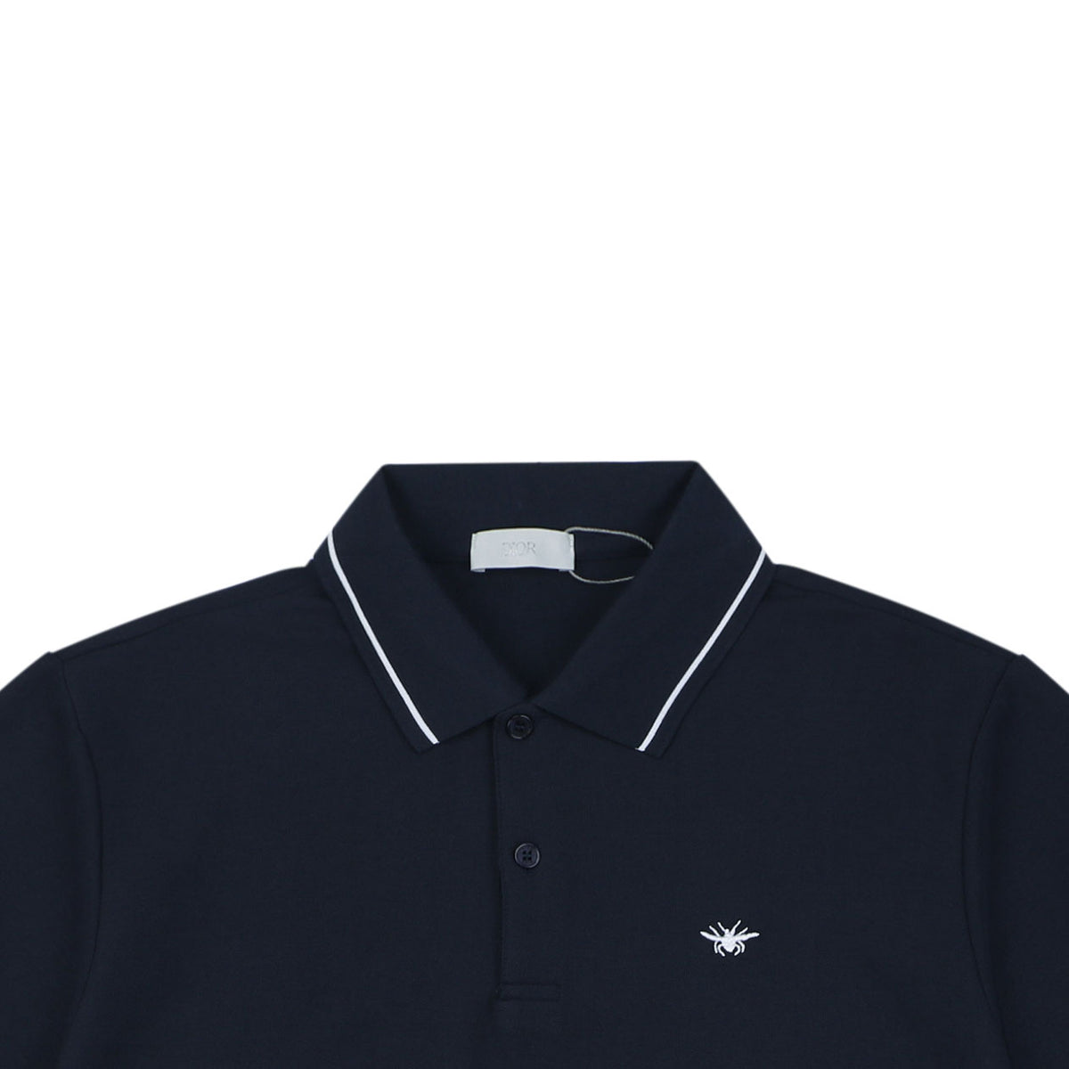 Dior Bee Embroidered Polo Shirt – Navy