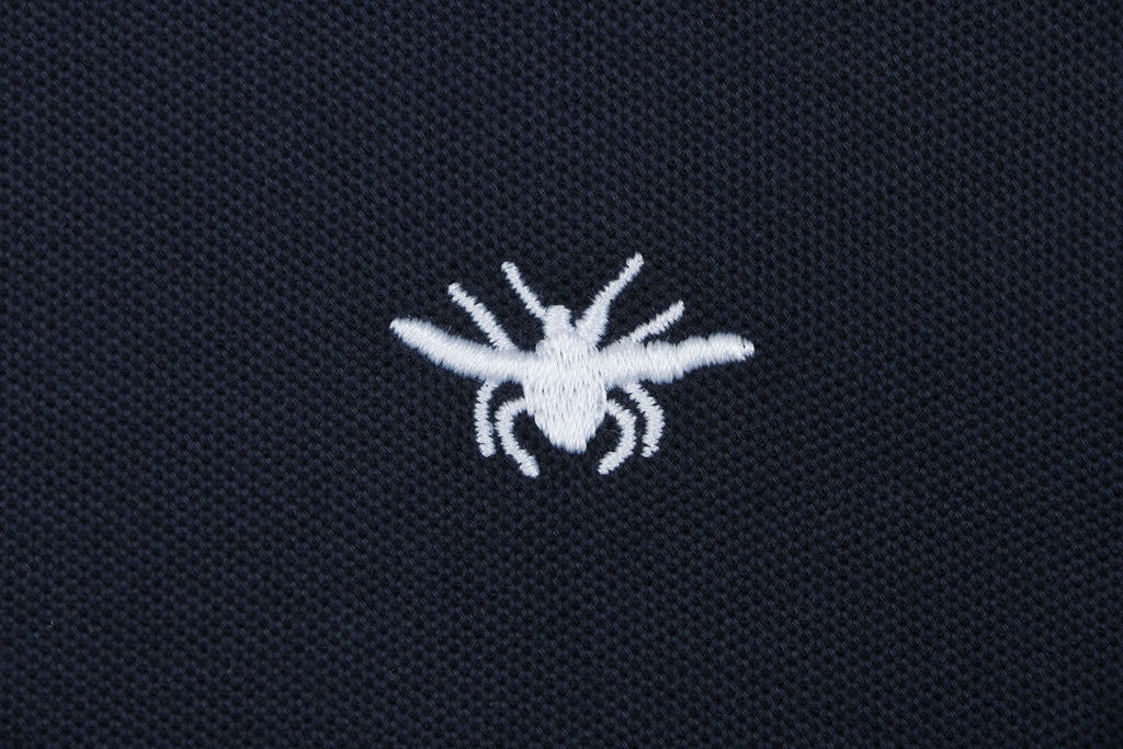 Dior Bee Embroidered Polo Shirt – Navy