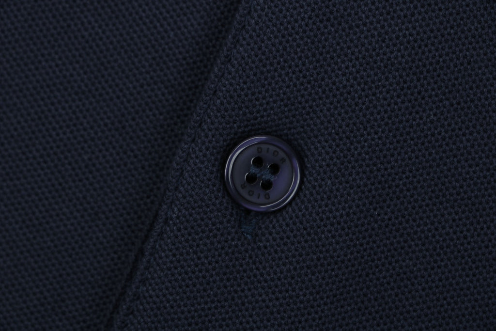 Dior Bee Embroidered Polo Shirt – Navy