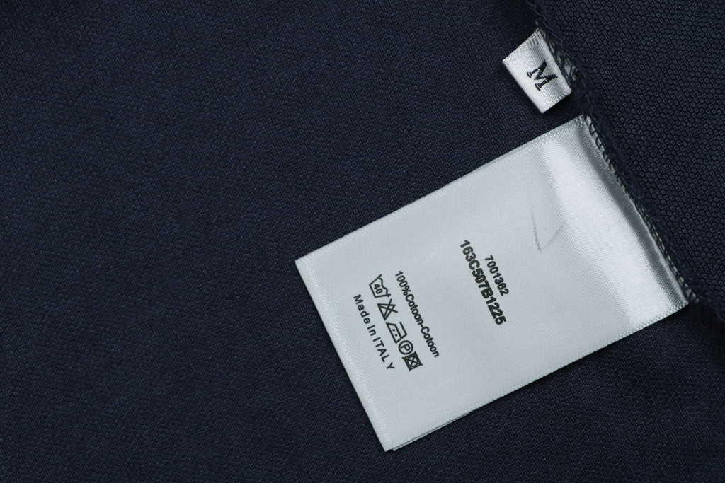 Dior Bee Embroidered Polo Shirt – Navy
