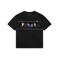 Fendi Ice Cream Stripe Embroidered Tee – Black