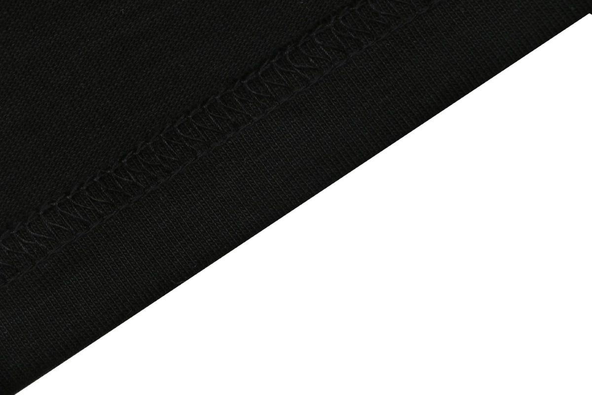 Fendi Ice Cream Stripe Embroidered Tee – Black