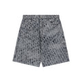 Dior Blurred Oblique All-Over Print Denim Shorts