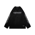 Chrome Hearts Glitter Sanskrit Hockey Long-Sleeve Tee – Black