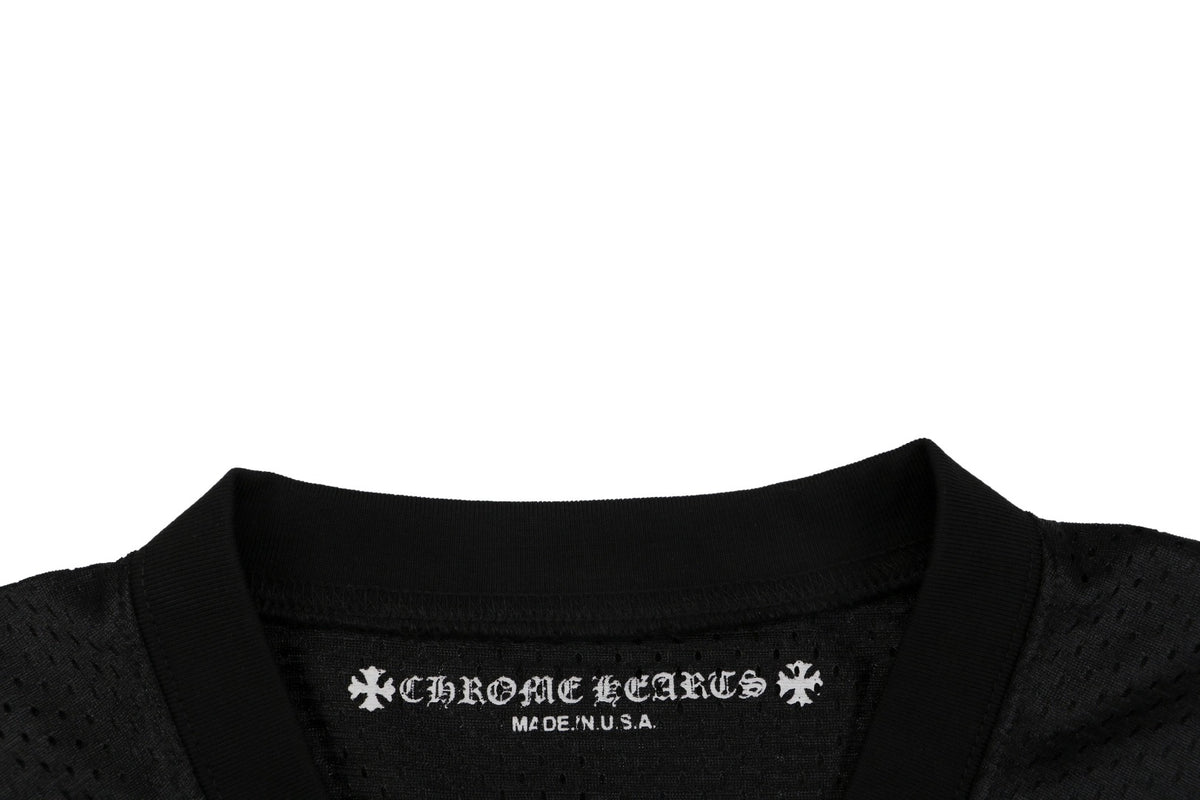 Chrome Hearts Glitter Sanskrit Hockey Long-Sleeve Tee – Black