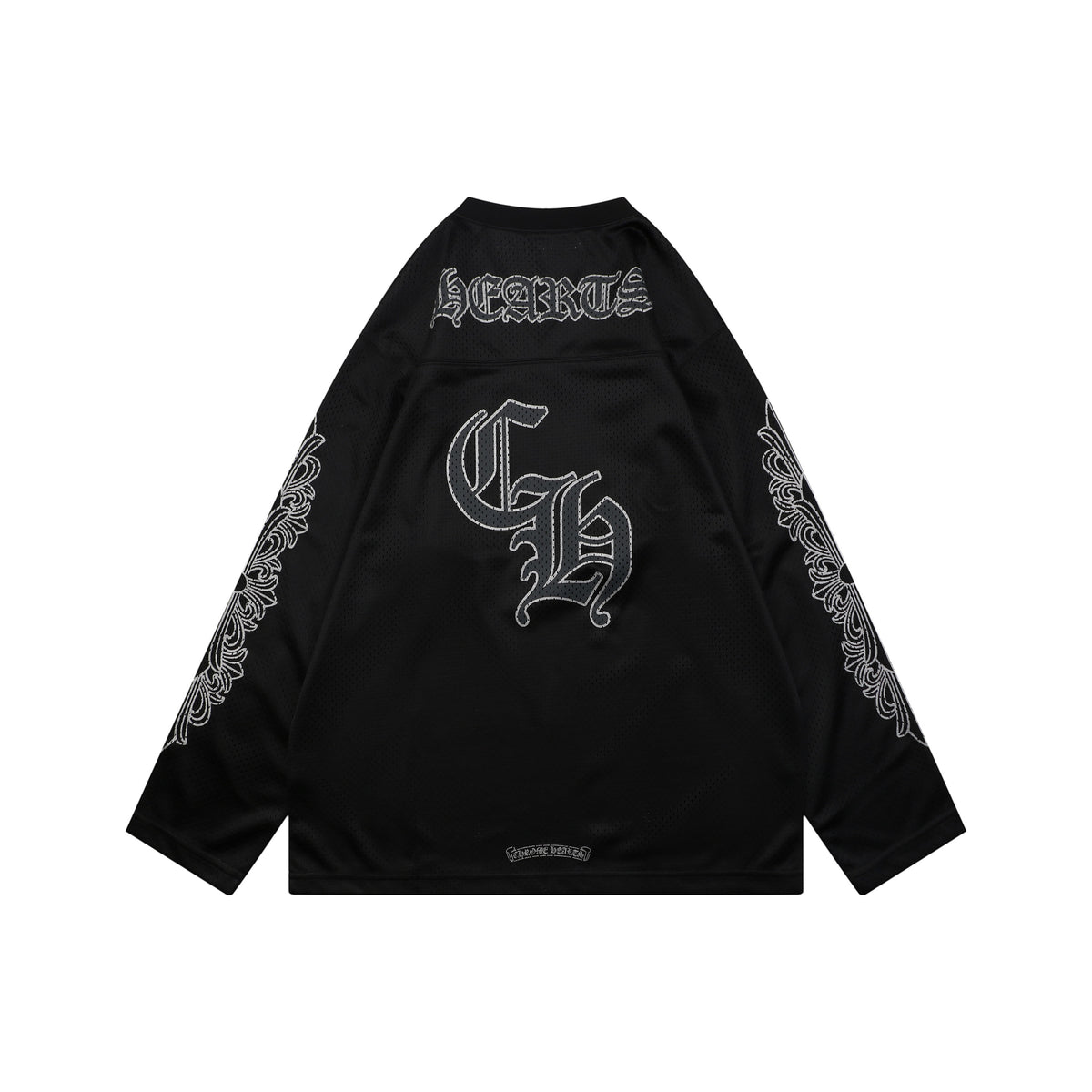 Chrome Hearts Glitter Sanskrit Hockey Long-Sleeve Tee – Black