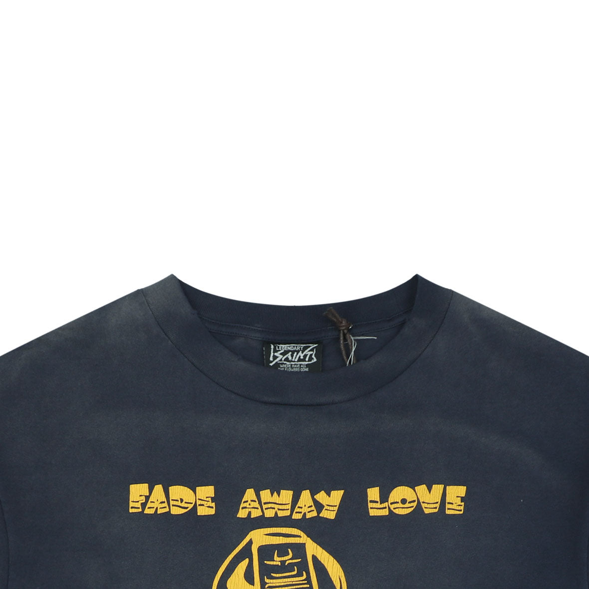 Saint Michael Ape Devil “Fade Away Love” Print Tee – Washed Navy