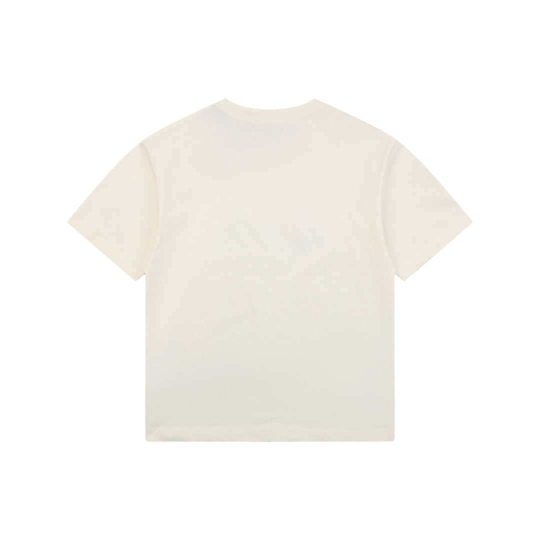 Gucci 1921 Ribbon Double G Print Tee – Cream
