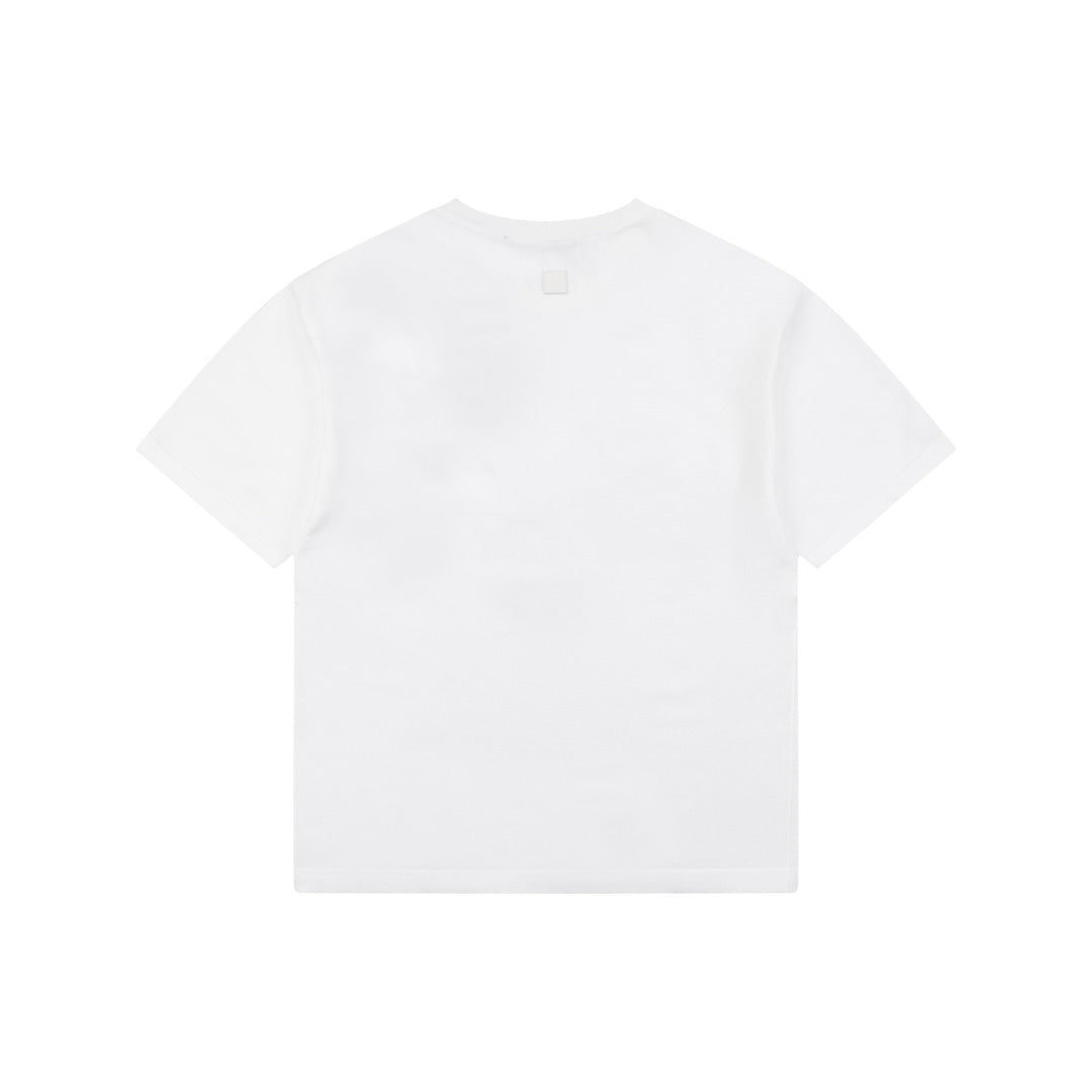 Louis Vuitton Blue Hand Gesture Jacquard Print Tee – White