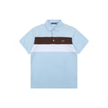 Louis Vuitton Brown Stripe Color-Block Polo Shirt – Sky Blue