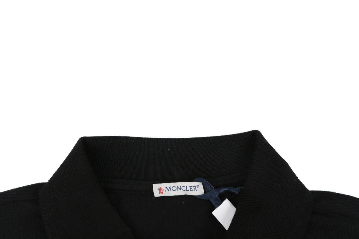 Moncler Logo Badge Polo Shirt – Black