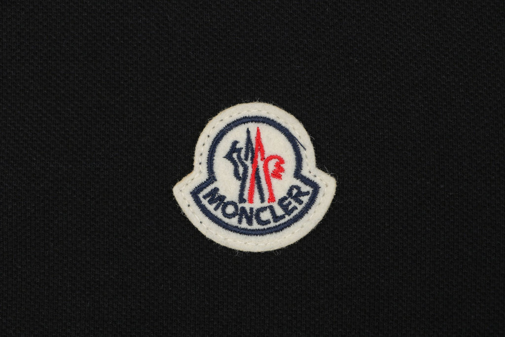 Moncler Logo Badge Polo Shirt – Black