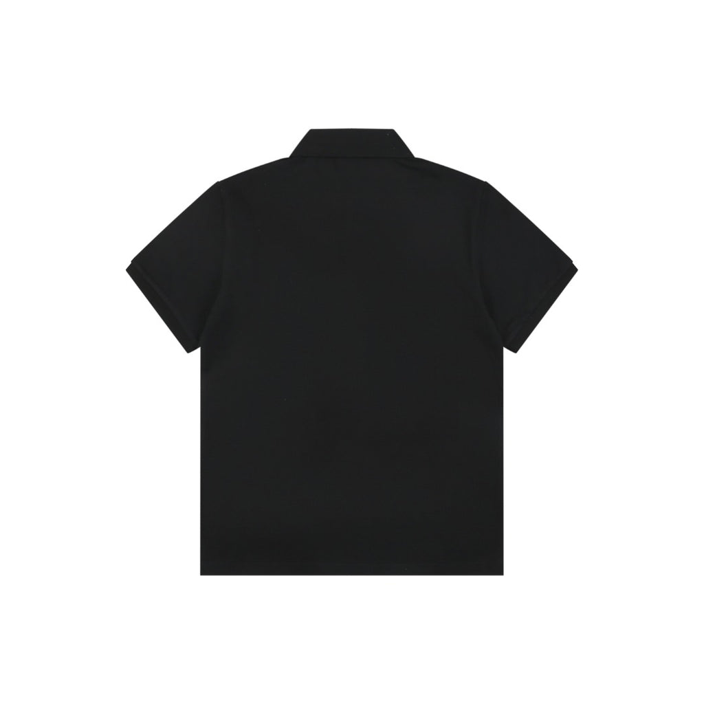 Moncler Logo Badge Polo Shirt – Black