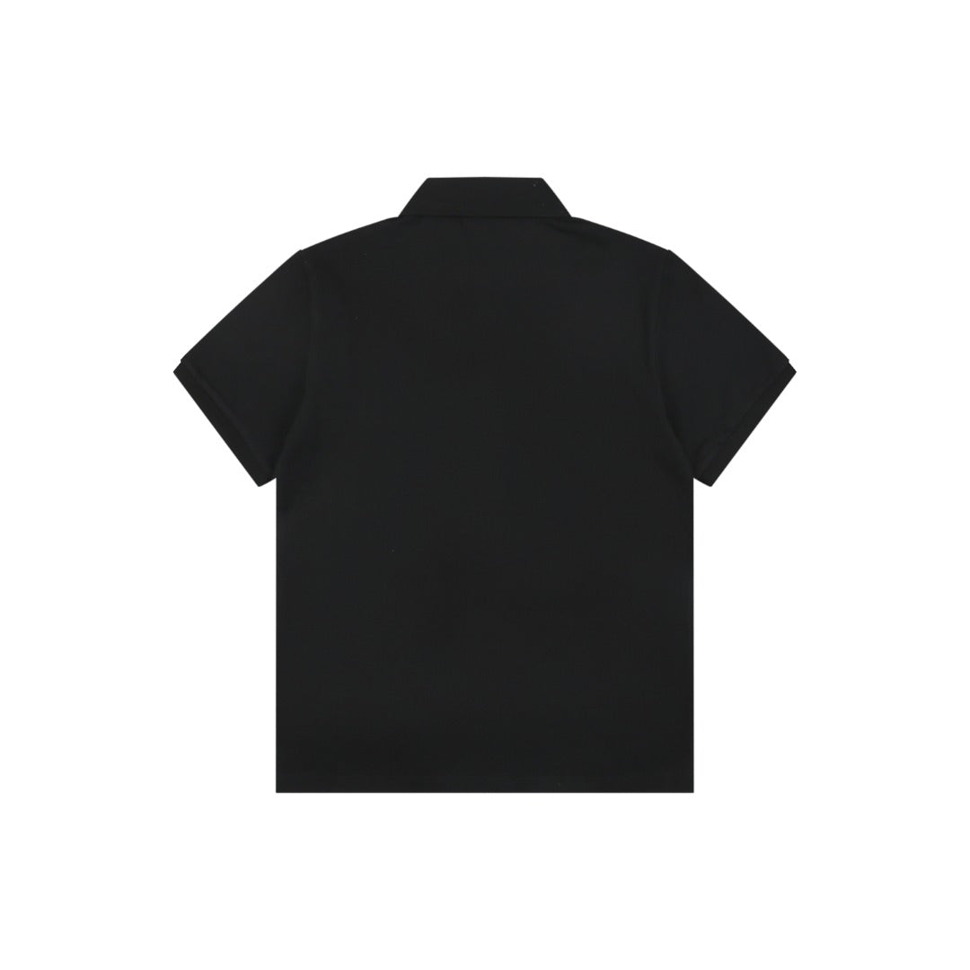 Moncler Logo Badge Polo Shirt – Black