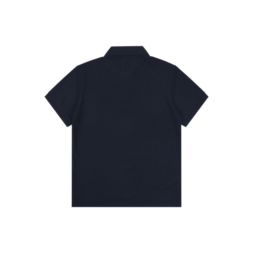Burberry Mini BT Monogram Embroidered Polo Shirt – Navy