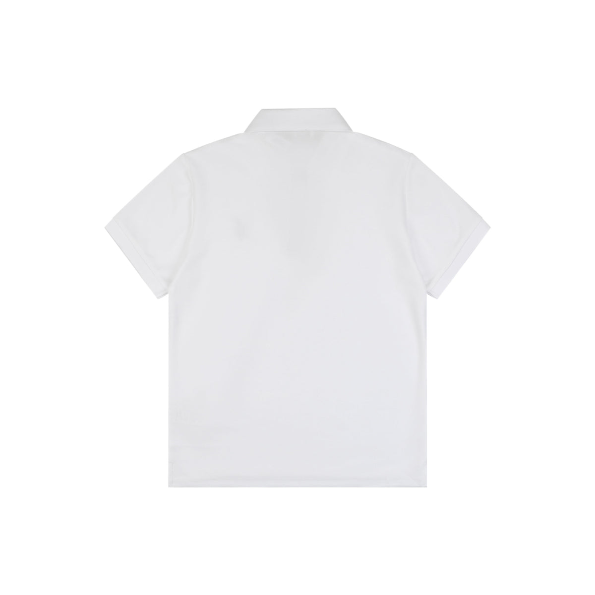 Burberry Mini BT Monogram Embroidered Polo Shirt – White