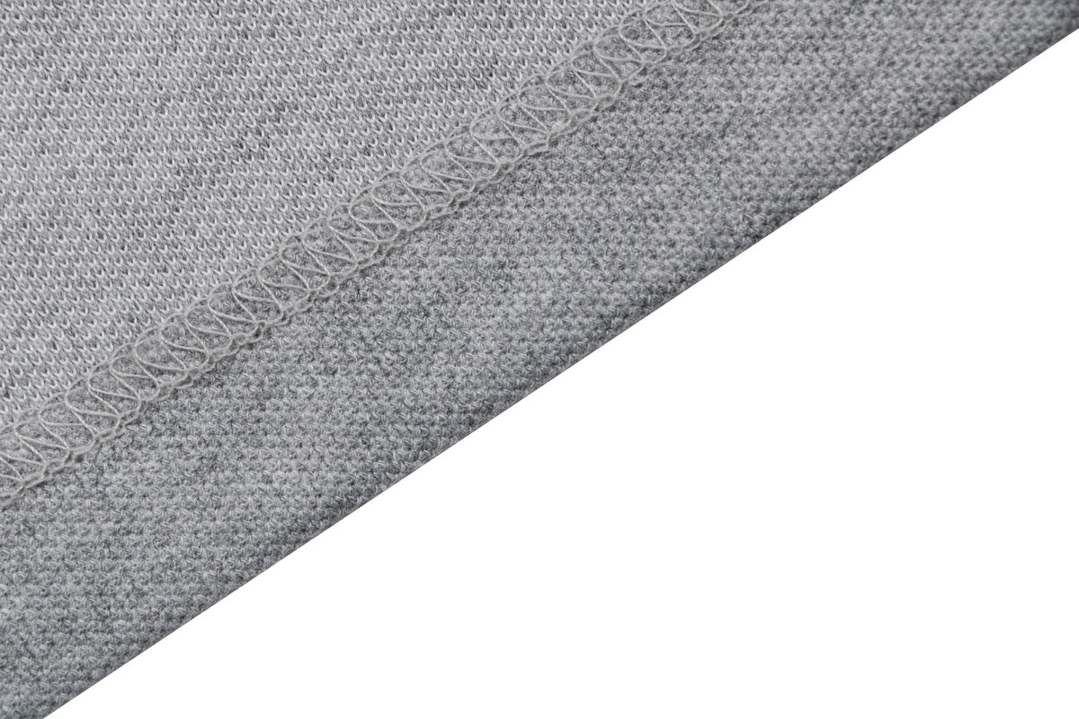 Burberry Mini BT Monogram Embroidered Polo Shirt – Grey