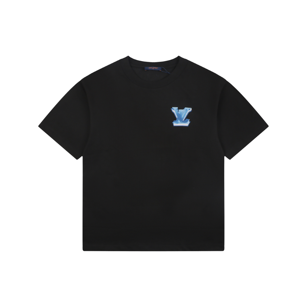 Louis Vuitton Ice Blue 3D Monogram Flower Print T-Shirt