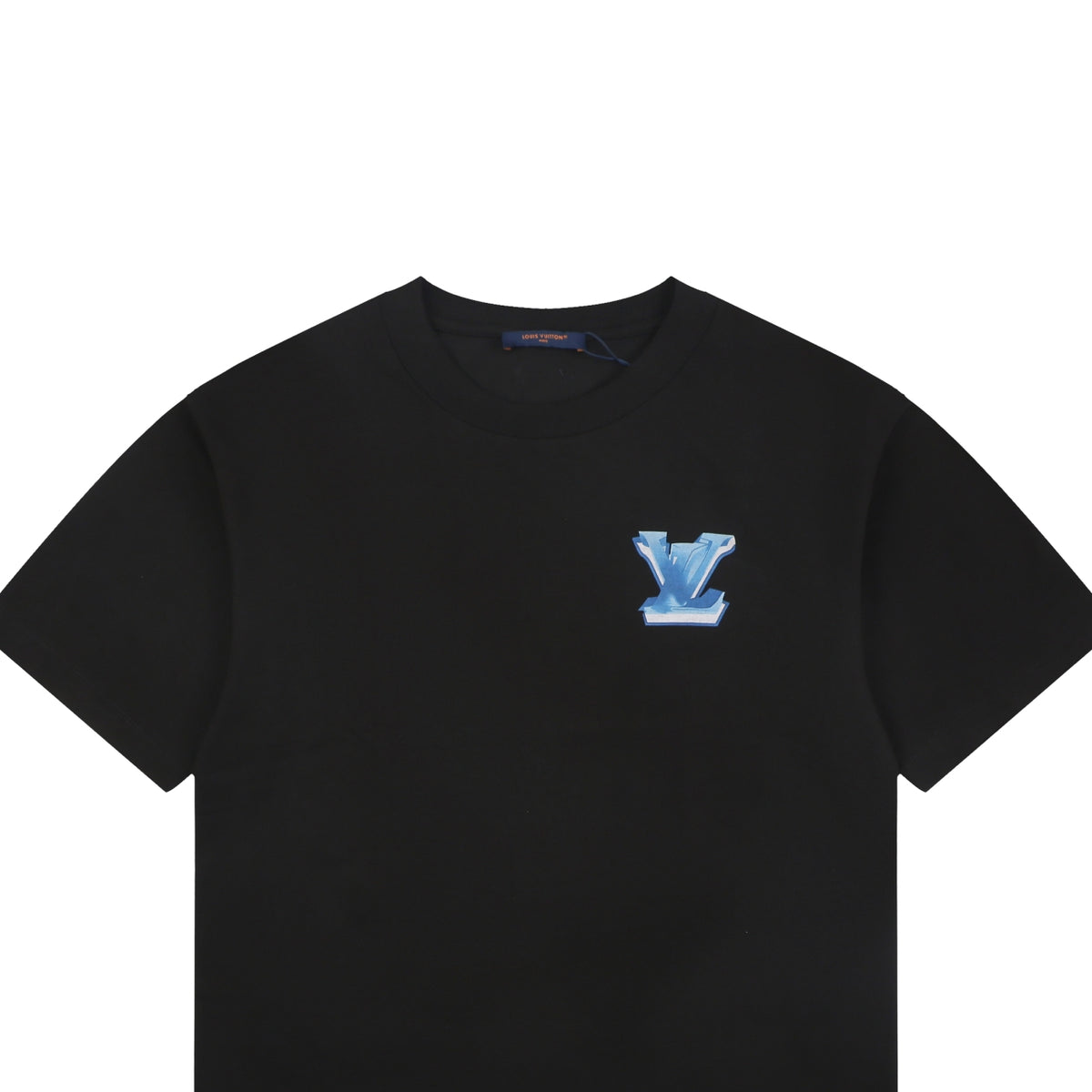 Louis Vuitton Ice Blue 3D Monogram Flower Print T-Shirt