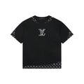Louis Vuitton Border Monogram Print T-Shirt – Black