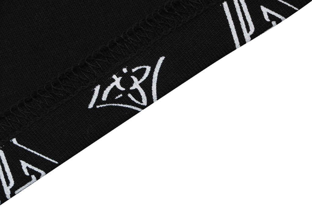 Louis Vuitton Border Monogram Print T-Shirt – Black