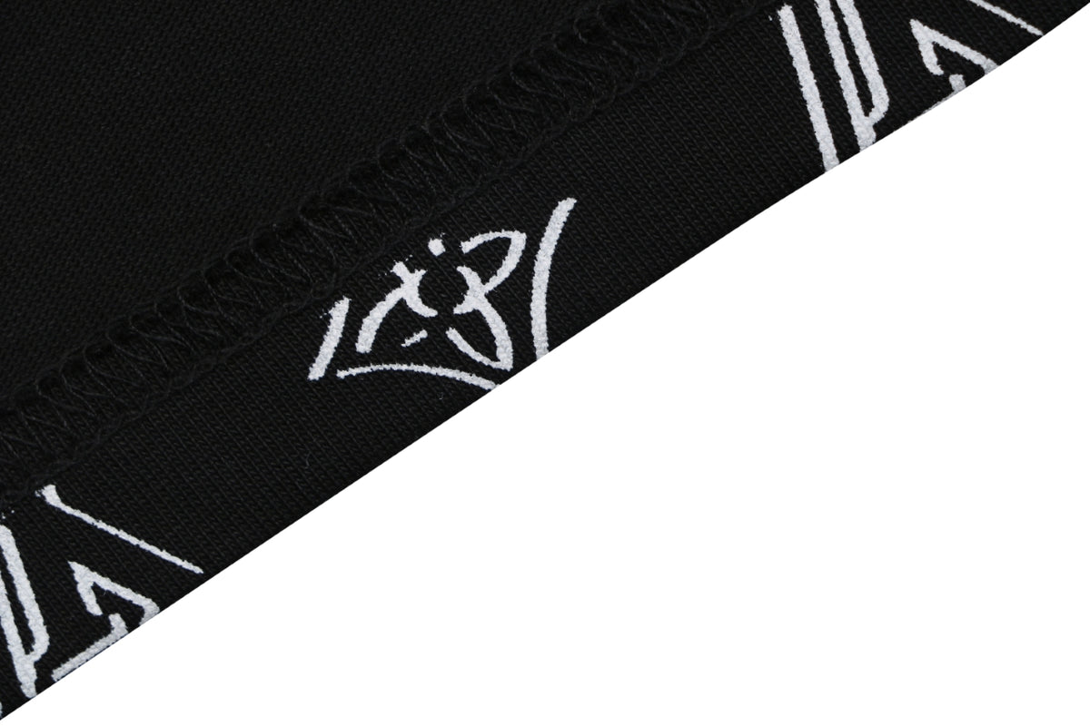 Louis Vuitton Border Monogram Print T-Shirt – Black