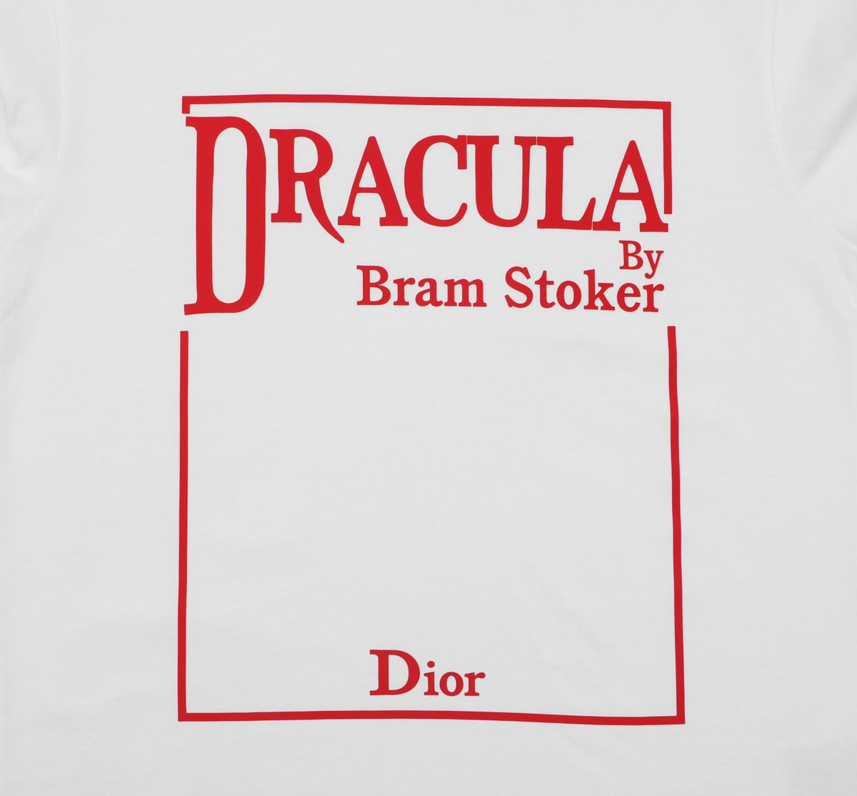 Dior x Bram Stoker Dracula Embroidered T-Shirt – White