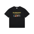 Burberry LOVE Cat Print Short Sleeve T-Shirt – Black
