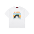 Gucci Mushroom Hat Dog Print Short Sleeve T-Shirt – White