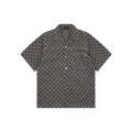 Gucci All-Over GG Monogram Short Sleeve Shirt – Grey