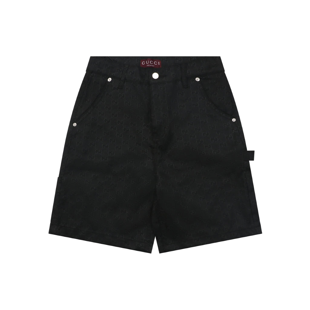 Gucci All-Over GG Monogram Carpenter Shorts – Black
