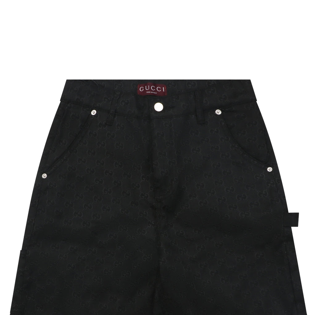 Gucci All-Over GG Monogram Carpenter Shorts – Black