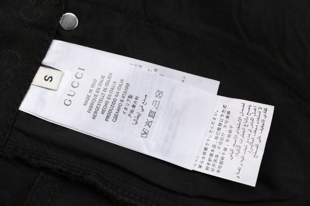 Gucci All-Over GG Monogram Carpenter Shorts – Black