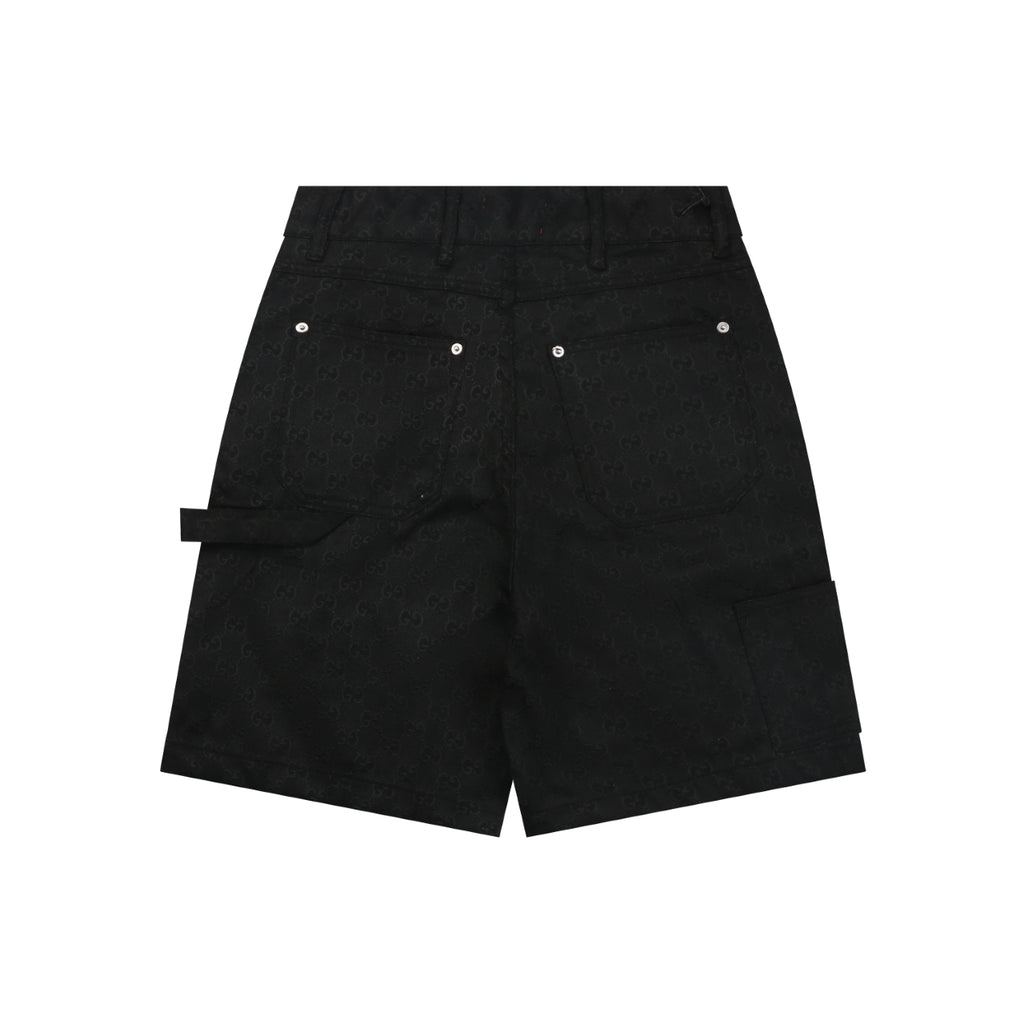 Gucci All-Over GG Monogram Carpenter Shorts – Black