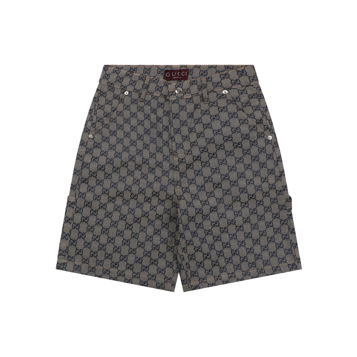 Gucci All-Over GG Monogram Carpenter Shorts – Grey