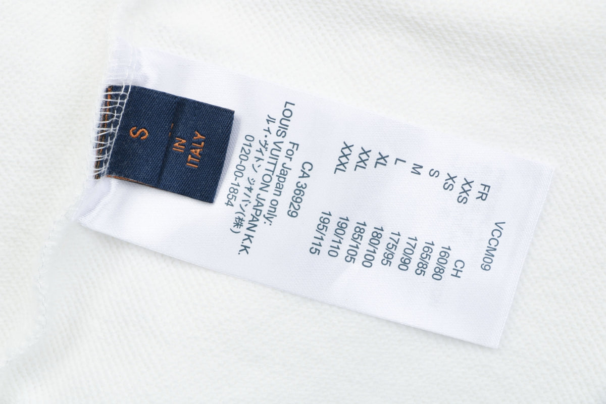Louis Vuitton Blue & Yellow Scattered Monogram Embroidered Shorts – White