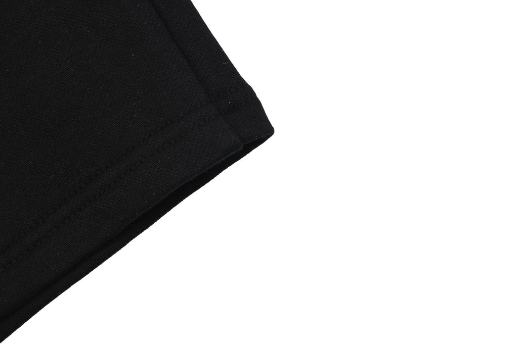 Loewe Overlapping Pink Letter Embroidered Shorts – Black