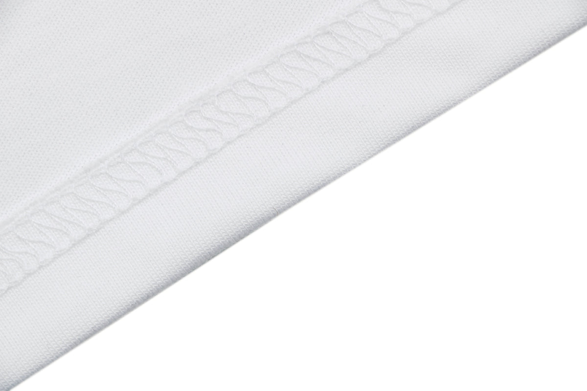 Burberry Blue Equestrian Knight Toothbrush Embroidered Tee – White
