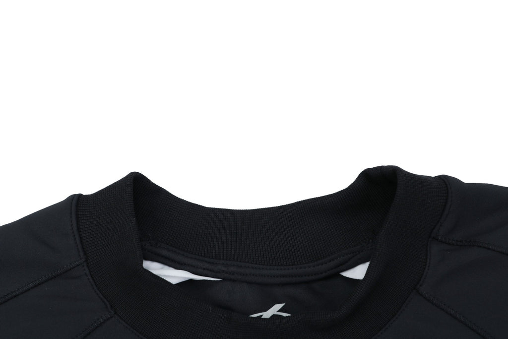 Balenciaga Reflective Ring Logo Quick-Dry Faux Two-Piece Long Sleeve – Black