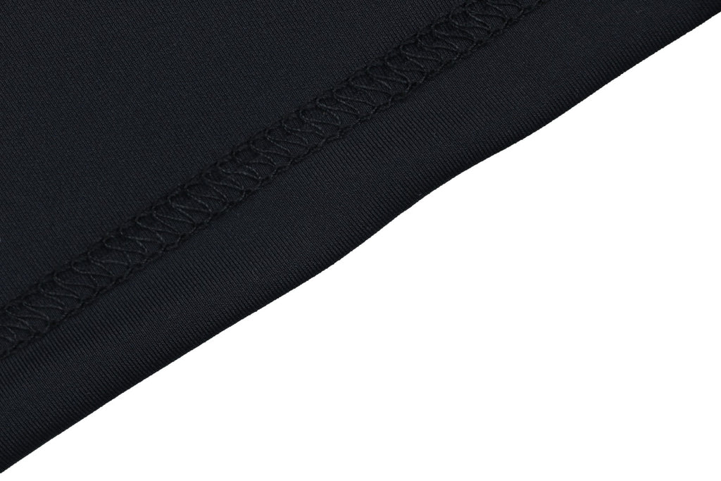Balenciaga Reflective Ring Logo Quick-Dry Faux Two-Piece Long Sleeve – Black