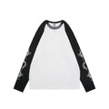 Chrome Hearts Sanskrit Collar Colorblock Raglan Long Sleeve – White/Black