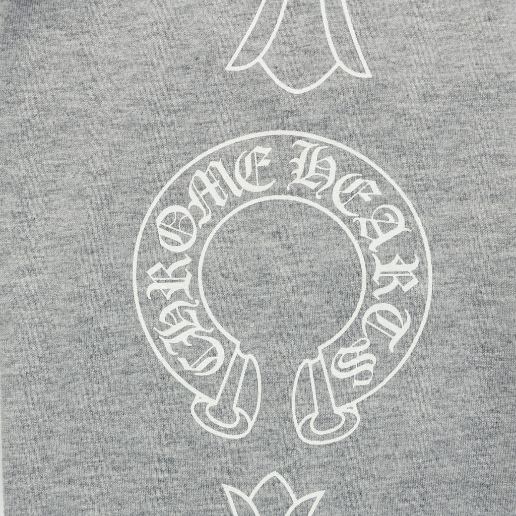 Chrome Hearts Sanskrit Collar Colorblock Raglan Long Sleeve – White/Grey