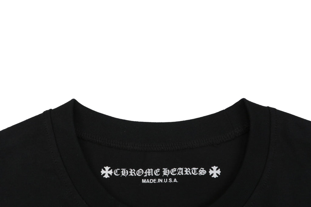 Chrome Hearts #33 Sanskrit Cross Print Long Sleeve – Black