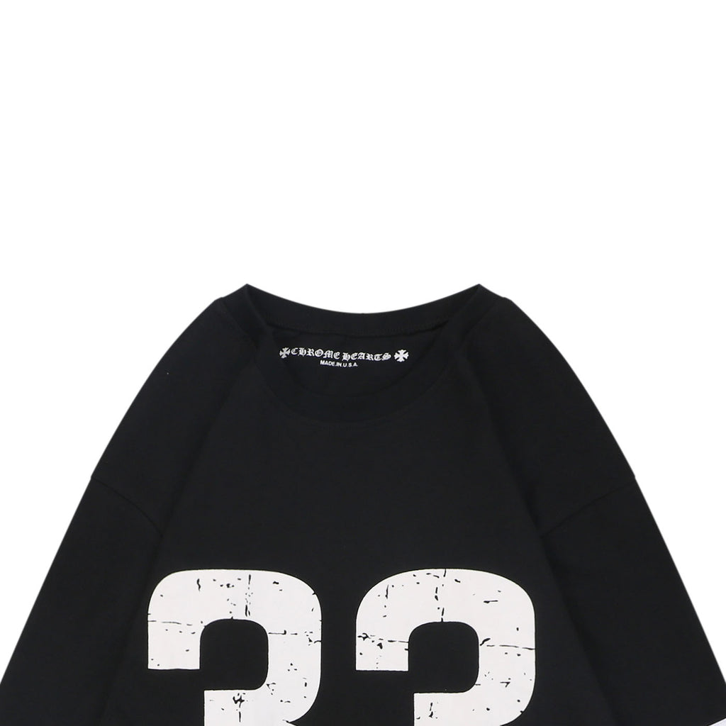 Chrome Hearts #33 Sanskrit Cross Print Long Sleeve – Black