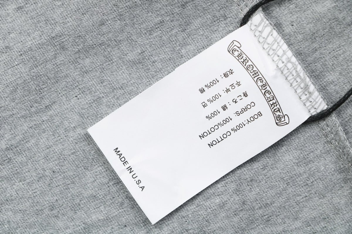 Chrome Hearts #33 Sanskrit Cross Print Long Sleeve – Grey