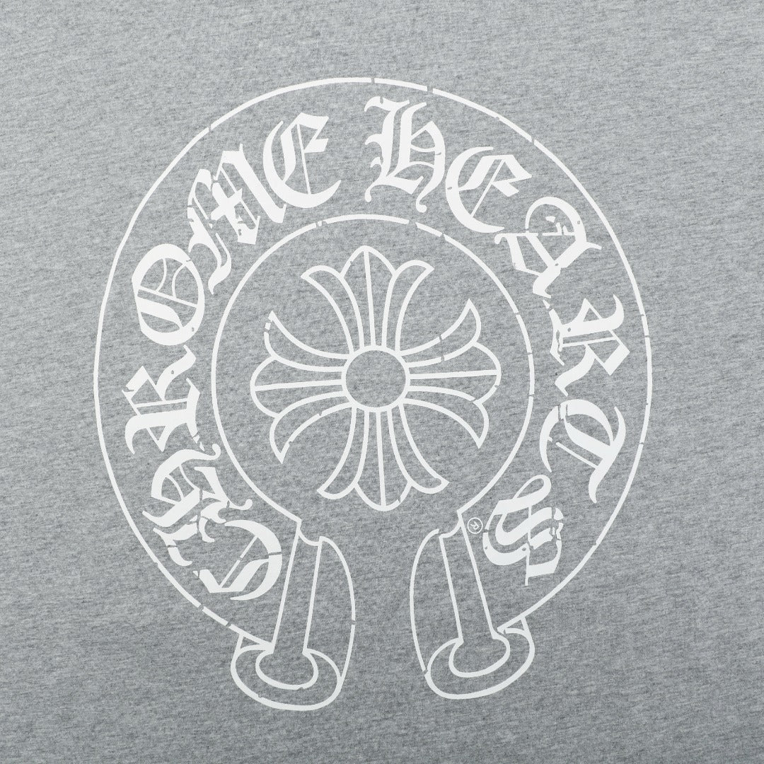 Chrome Hearts #33 Sanskrit Cross Print Long Sleeve – Grey