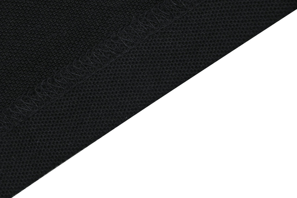 Moncler Black & Red Tipped Collar Polo Shirt – Black