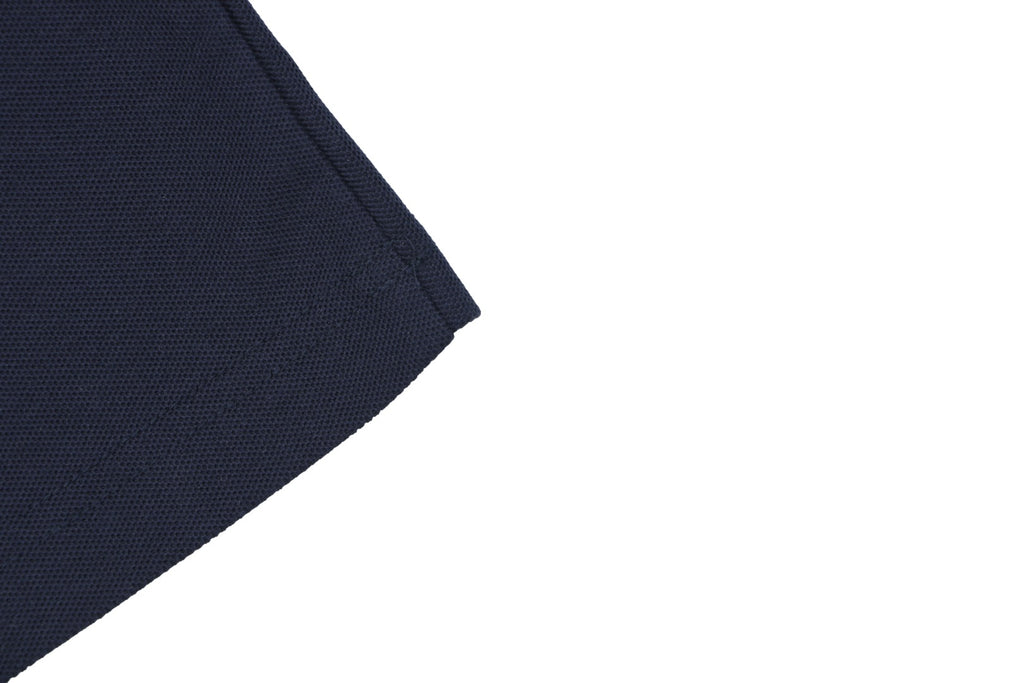 Moncler Black & Red Tipped Collar Polo Shirt – Navy