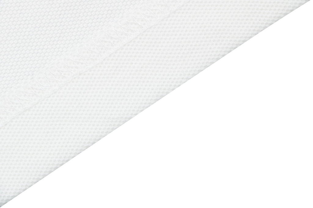 Moncler Black & Red Tipped Collar Polo Shirt – White